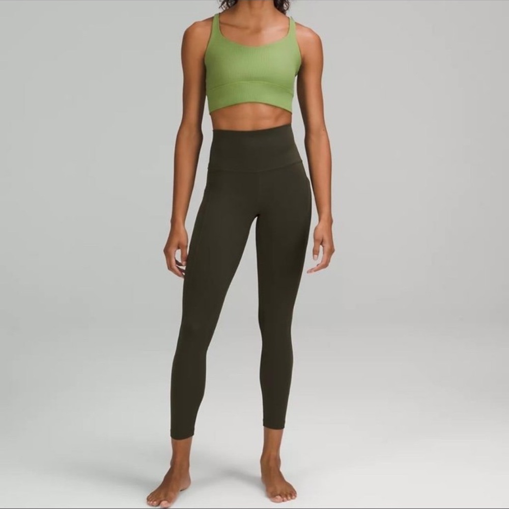 Lululemon Olive High-Waisted Leggings